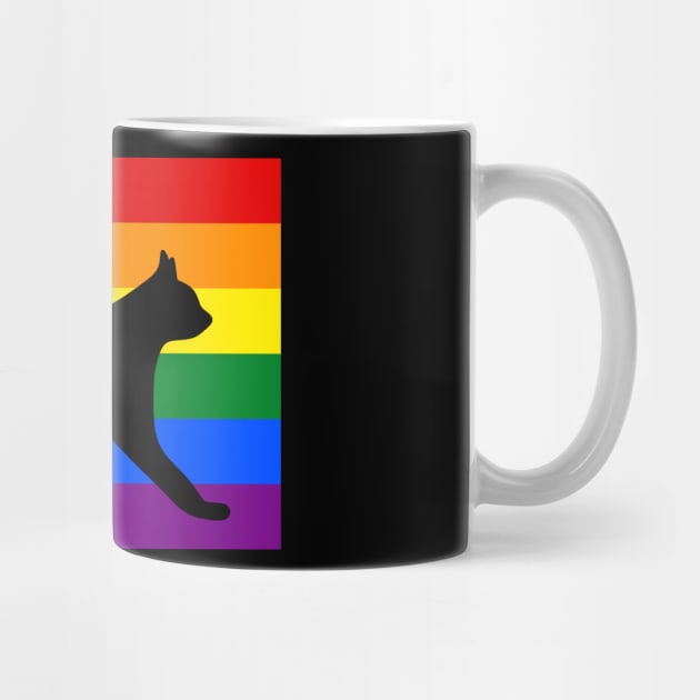 Gay Pride Cat LGBT Cats Pile Cute Anime Rainbow by Synithia Vanetta Williams